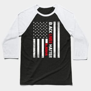 Alabama black lives matter Flag American Vintage Baseball T-Shirt